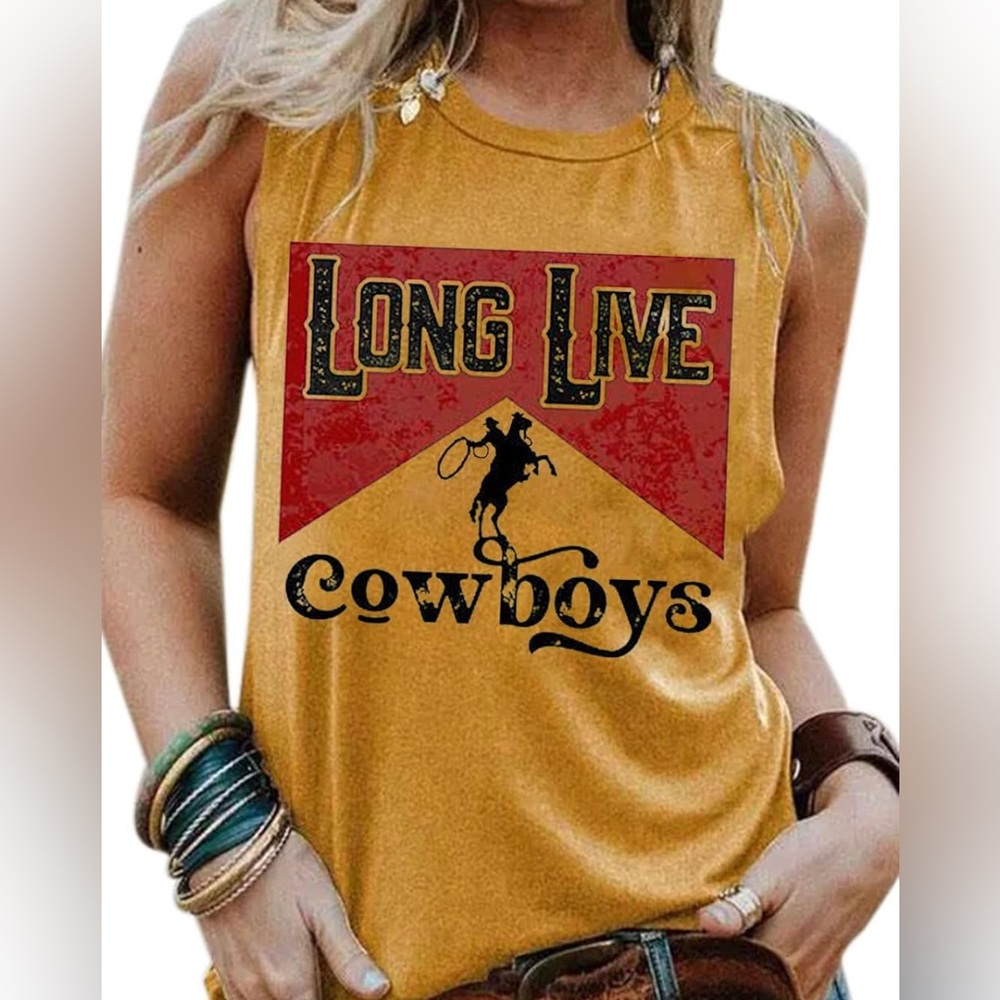 Long Live Cowboys Sleeveless Top